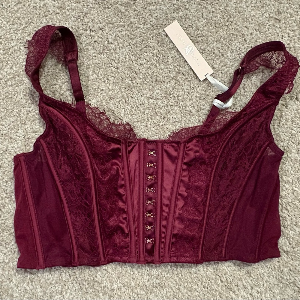 Victoria Secret Dream Angels Unlined Corset Top Size Large NWT